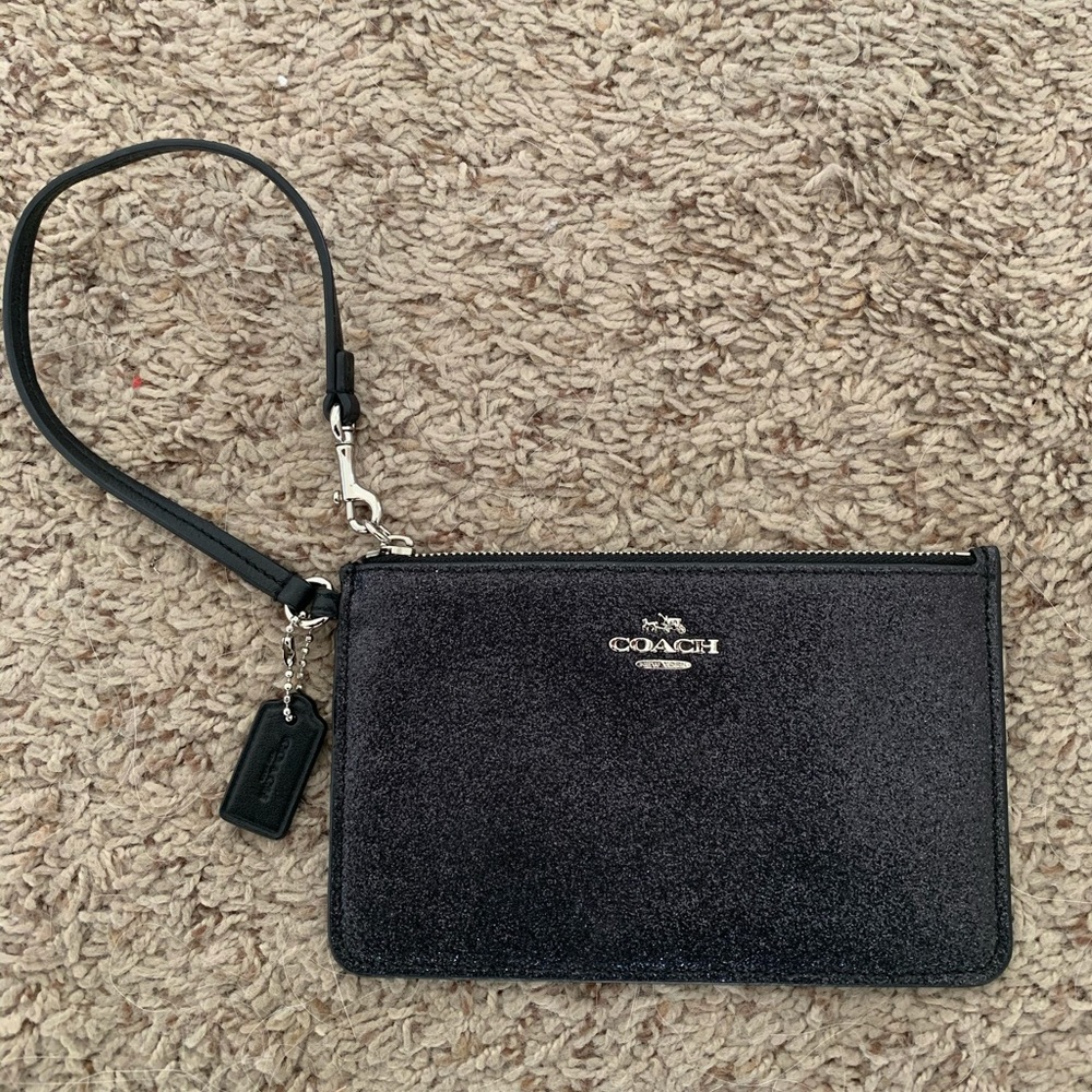 Coach sparkle wristlet